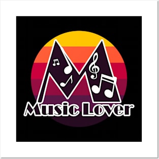 Music Lover Text Design Posters and Art